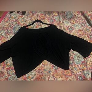 Open back mesh top
